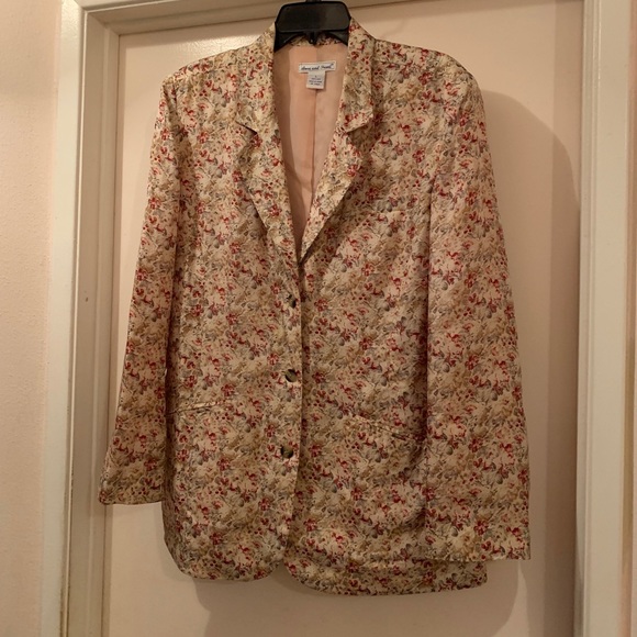 Vintage Anne and Frank Silk Blazer - Picture 1 of 6